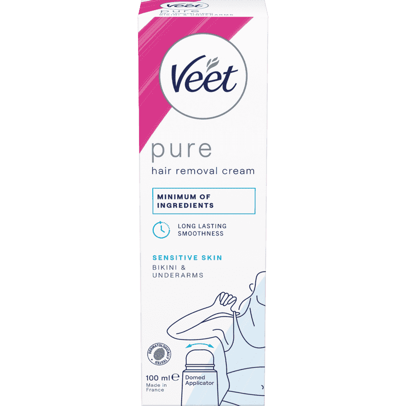 Veet Pure Karvanpoistovoide Bikiniraja & Kainalot Herkälle iholle 100 ml 