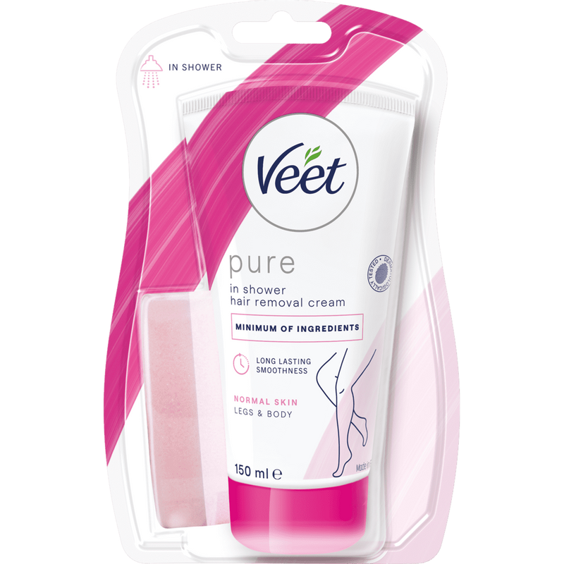 Veet Pure Karvanpoistovoide In-shower Jalat & Keho Normaalille iholle 150 ml
