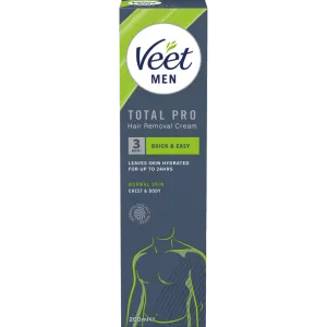 Veet Men Total Pro Karvanpoistovoide Miehille Normaalille iholle 200 ml