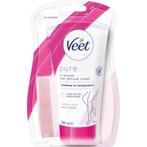 Veet Pure Karvanpoistovoide In-shower Jalat & Keho Normaalille iholle 150 ml