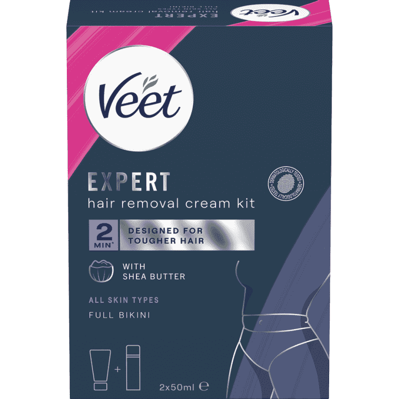 Veet Expert Karvanpoistovoide Intiimialuelle Kaikille ihotyypeille 2x50 ml