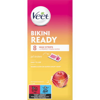 Veet Wax Strips Bikiniraja & Kainalot 8 kpl