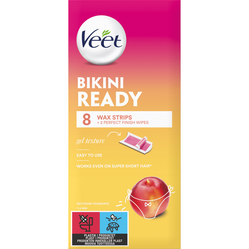 Veet Wax Strips Bikiniraja & Kainalot 8 kpl