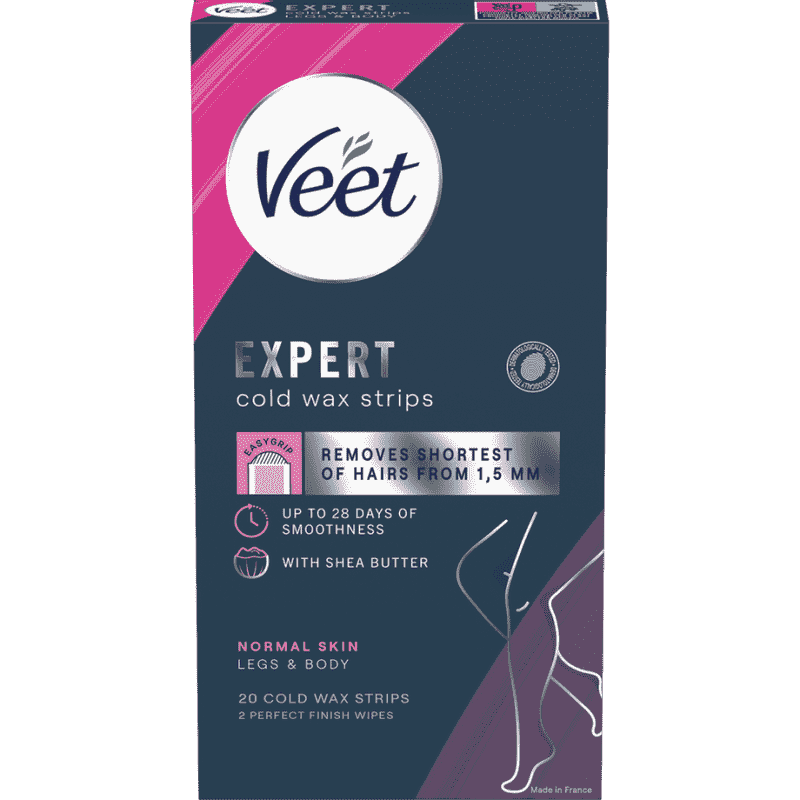 Veet Expert Cold Wax Strips Jalat & Keho Normaalille iholle 20 kpl